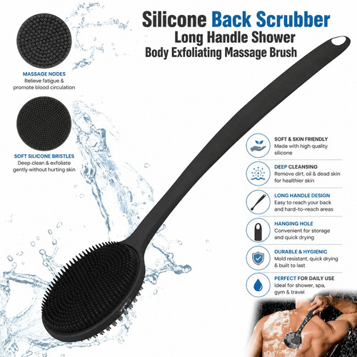Silicone back scrubber - silicone,