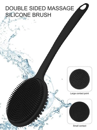 Silicone back scrubber brush - silicone,