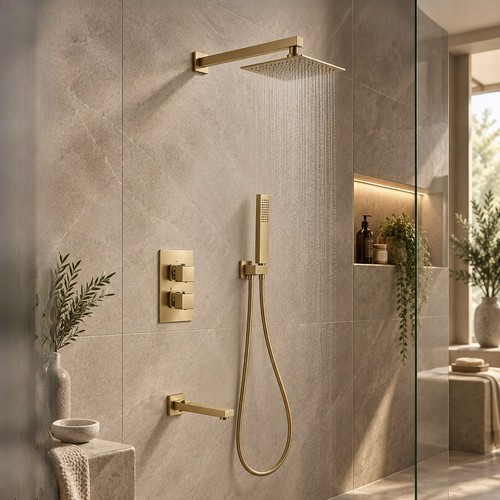 Concealed thermostatic rain - thermostatic,