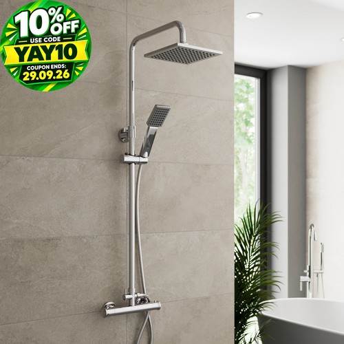 Thermostatic concealed square - thermostatic,