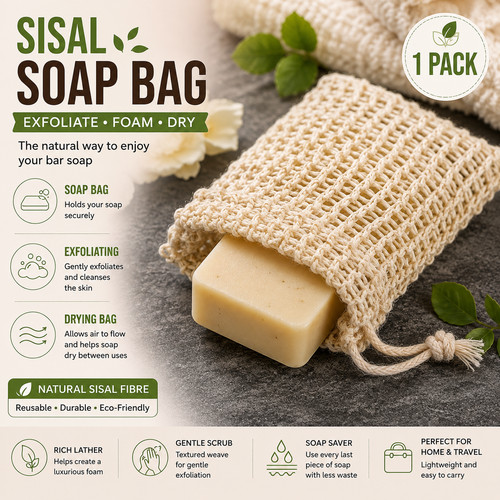 Sisal soap bag - soap,