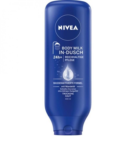 Nivea body milk in shower - x,