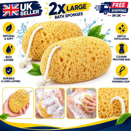 Large bath sponges soft - large,