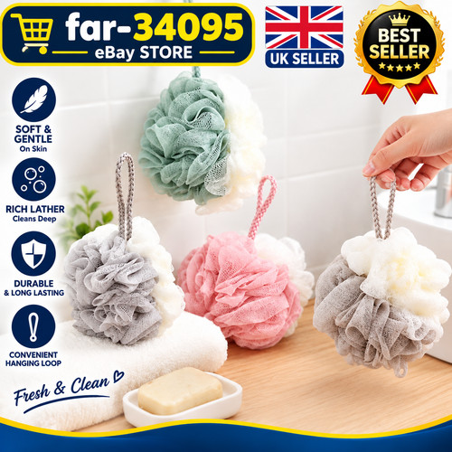 Large bath shower sponge - shower, mesh
