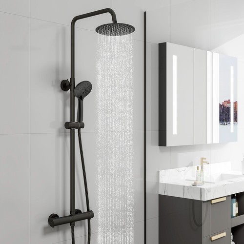 Exposed thermostatic shower - thermostatic,