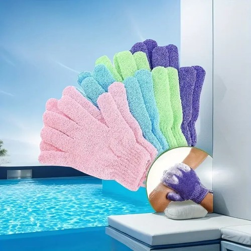 Pcs exfoliating bath gloves - 3,