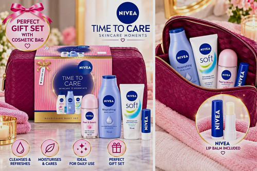 Nivea time care gift set - time,
