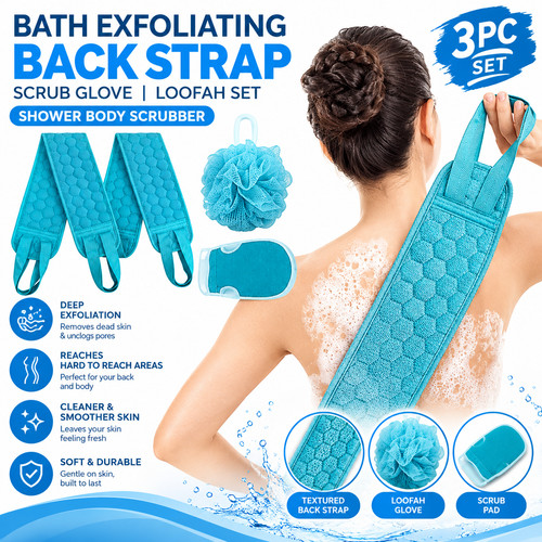 Pcs bath exfoliating back - bath,