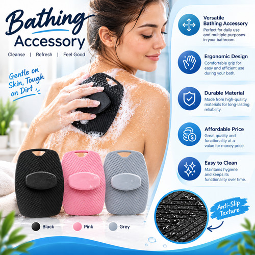 Silicone body scrubber shower - silicone,