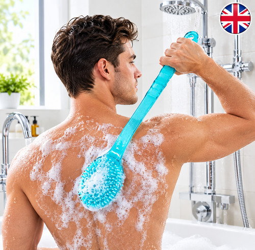 Long handle shower body - handle, bath