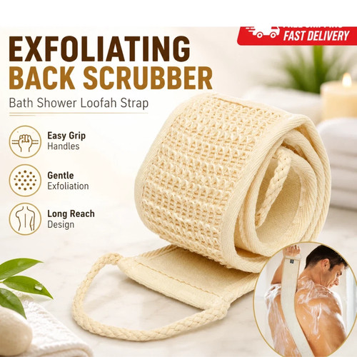 Loofah back scrubber - loofah,