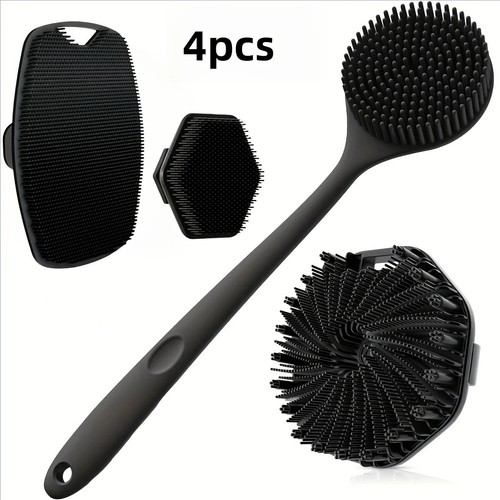 4pcs silicone bath scrubber - 4pcs,