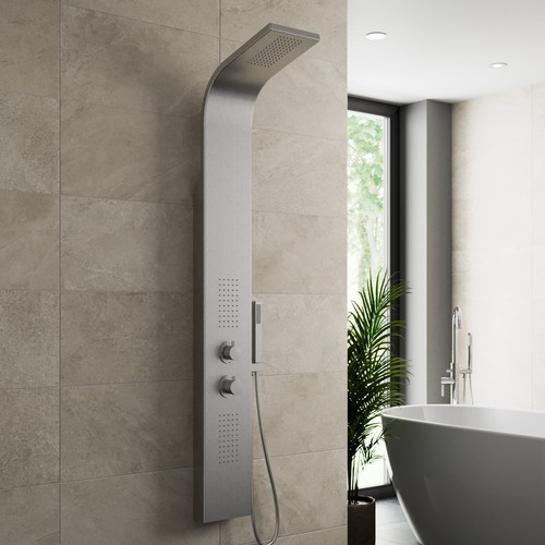 Thermostatic shower panel - thermostatic,