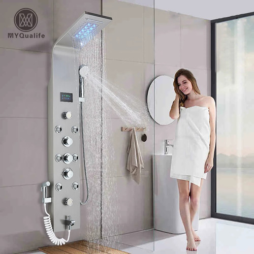 Led shower panel column - led,