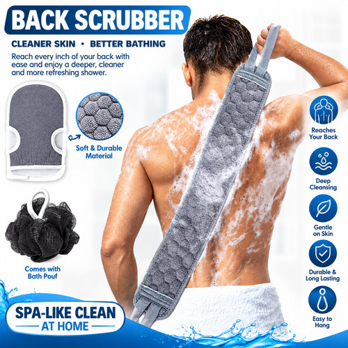 Exfoliating body scrubber - body, set