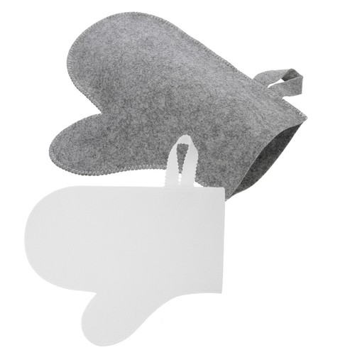Comfortable felt bath gloves - comfortable,