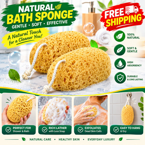 Large bath sponges soft body - sponges,