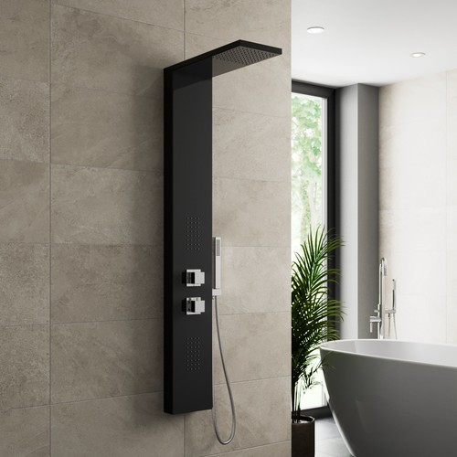 Thermostatic shower panel - thermostatic,