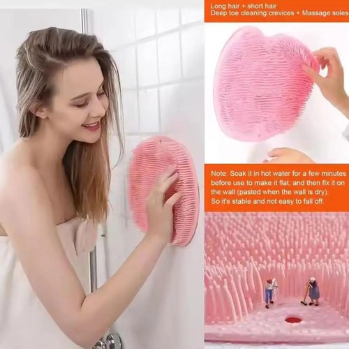 Silicone shower foot scrubber - silicone,