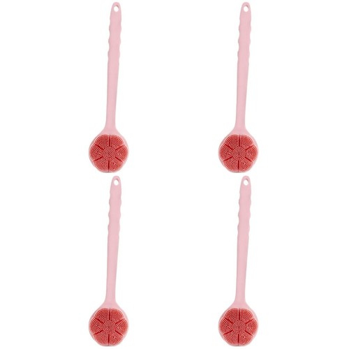 Pink durable body scrub - scrub, brush