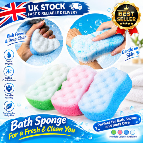 3pcs soft bath - soft, sponges